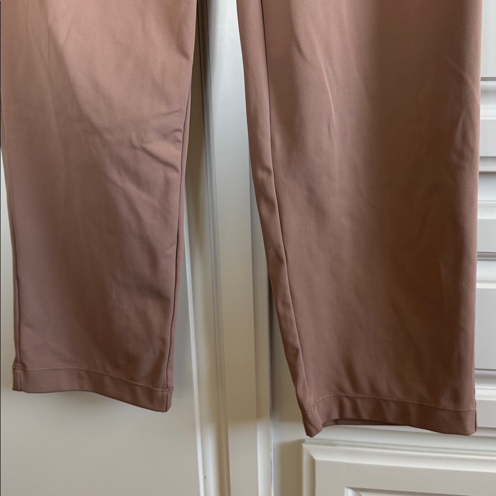 High Waisted Pocket Ankle Length Tapered Work Pants - Picture 3 of 16